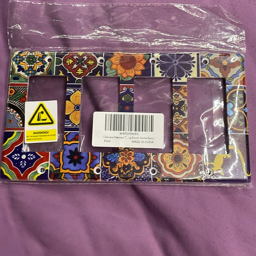 Mexican Latin custom terracotta style Rocker light switch 3 decor style plate